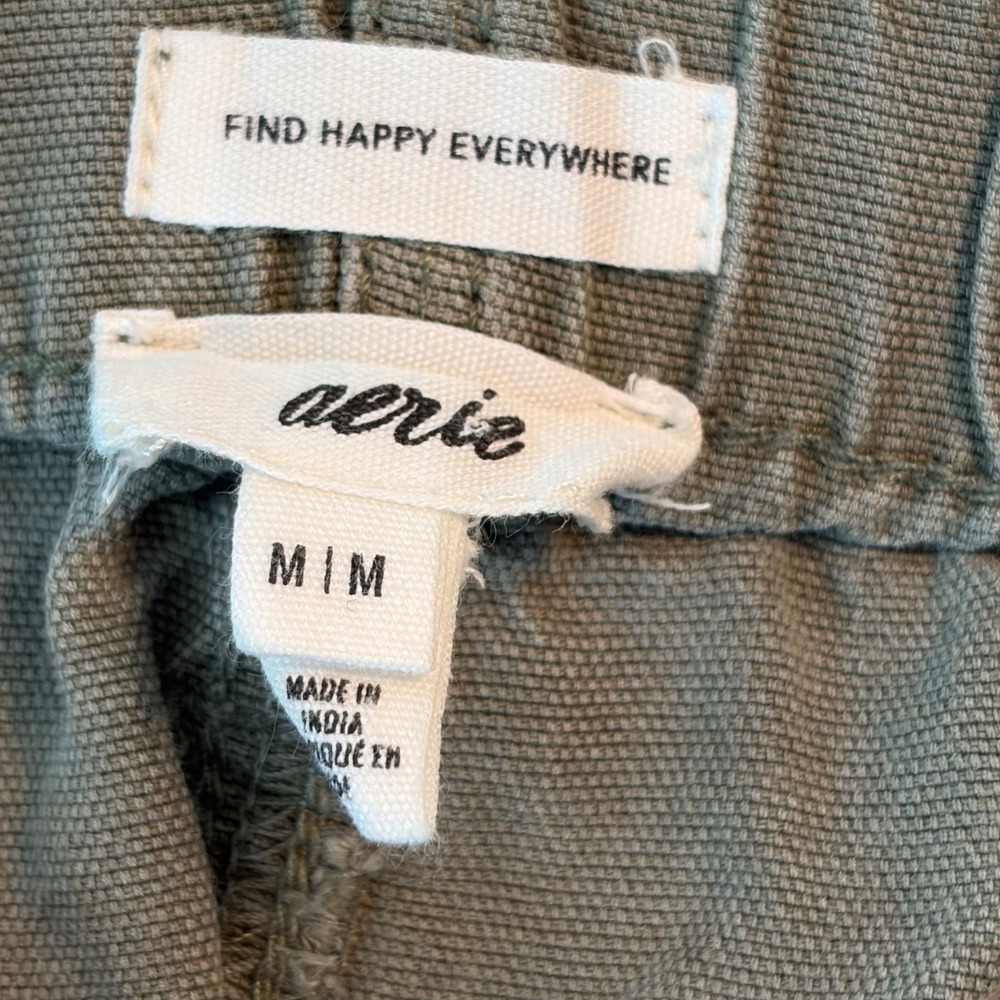 Aerie Cargo Shorts Utility Gorpcore Safari Earthy Hiking Minimalist Women M - Picture 7 of 11
